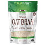 NOW Foods Organic Oat Bran – Uncomplicated High-Fiber Boost for Minimalist Breakfasts, 14 oz