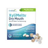 Oracoat XyliMelts Dry Mouth Discs – Streamlined Alternative to Mouth Sprays, Gels, and Constant Sipping, Mild Mint, 40 Count