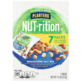 PLANTERS NUT-rition Wholesome Nut Mix, No-Crush Individually Sealed Cashew Almond Macadamia Packs for Camping and Car Cup Holders