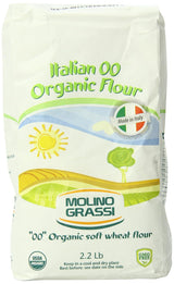 Molino Grassi Organic 00 Flour – Pesticide-Free, Non-GMO Italian Flour for Mindful Home Baking