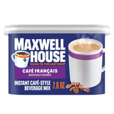 Maxwell House Instant French Vanilla Cafe Beverage Mix – Gentle Vanilla Coffee for Quiet Personal Moments, Mixes Smoothly Every Time