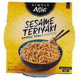 Simply Asia Sesame Teriyaki Plant-Based Noodle Bowl – Fast Vegan Lunch for Commuters and Hybrid Workers