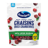 Ocean Spray Craisins 50% Less Sugar Dried Cranberries — Valentines Day Treat for Health Conscious Partners and Stocking Stuffer Favorite