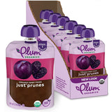 Plum Organics Organic Baby Food Pouches – Unsweetened and Unsalted Stage 1 Puree, No Salt No Sugar, 3.5 oz, 4-Pack