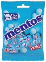 Mentos Chewy Candy for Reception Desk Dish – Individually Wrapped Mint Rolls 40 Pack for Office Managers Stocking Break Rooms