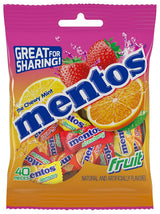 Mentos Chewy Mint Fruit Chews – Portable Single-Serving Mints for Remote Workers, Commuters, and Home Office Pick-Me-Ups