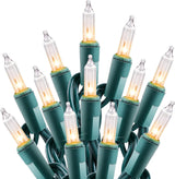 Minetom 200 Count Mini Lights for Outdoor Dining and Patio Dinner Parties, Waterproof Green Wire 51.7ft