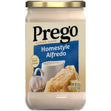 Prego Homestyle Alfredo Pasta Sauce, 22 oz Jar – Ready-to-Heat Alfredo for Fast Desk Lunches and Study Break Dinners
