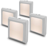MAZ-TEK Soft Warm LED Night Light for Children's Room – Dusk-to-Dawn Sensor, No Flame or Wax