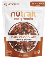 NuTrail Keto Granola – Meal Replacement for Back to Back Meeting Schedules, Dark Chocolate 8 oz Pouch