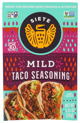 Siete Mild Taco Seasoning Mix – Preservative Free Spice for Clean Eating and Wellness Routines