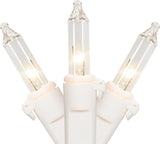 Christmas Co. Mini Incandescent Lights – Subtle White-Wire Lighting for Neutral Minimalist Interiors