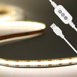 PAUTIX 5V Dimmable LED Strip Light – CRI90+ Accent Lighting for Above-Cabinet, Bookcase, and Rooftop Tent Interiors