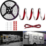 Waterproof 20FT Camper Awning LED Light Kit 12V – Cuttable Outdoor Strip for Travel Trailer Patio, BBQ Area, and Parked Nights
