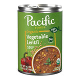 Pacific Foods Organic Vegetable Lentil Soup – Single Can, Zero Prep Plant-Based Meal for Less-Is-More Cooking
