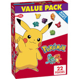 Pokemon Fruit Flavored Snacks, Compact Pantry and Backpack Friendly Pouches for Travel Days, Gluten Free Chewy Snack, 17.6 oz, 22 Pouches