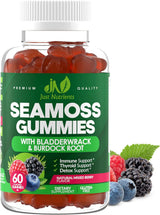 Mixed Berry Sea Moss Gummies - Nightly Wind-Down Superfood for Thyroid Wellness Routines