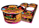 Nissin Hot & Spicy Fire Wok Sizzlin' Rich Pork – Shelf-Stable Camp Meal for Hikers, Ready with a Camp Microwave