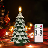 PChero Holiday Candle with Remote – Housewarming & Birthday Present for Her, Christmas Eve Party Favor for Family