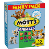 Mott's Halloween Animal Fruit Snacks for Costume Party Tables – Easy Outdoor Treat Bowl Offering, Gluten Free 40 Pouch Pack