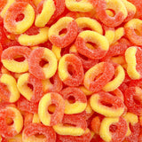 Peachful Peach Rings Gummy Candy | 1lb Candy Jar Refill | Workplace Break Room and Reception Snack