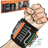 Magnetic Wristband for Drill Bits and Nails – Field-Ready Gear for Contractors Working Outdoors, Adjustable Mesh Strap