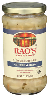 Rao's Made for Home Chicken Orzo Soup – Comforting Get-Well or Holiday Gift for Mom, Warm and Ready in Minutes