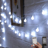Minetom Globe String Lights – Valentine's Day Gift for Girlfriend or Wife, Romantic Bedroom Ambient Decor Plug-in Fairy Lights with Remote