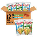 Sensible Portions Garden Veggie Straws Multipack for Picky Eaters, Two-Flavor Single-Serve Bags for School