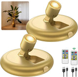 LUMIORA No-Open-Flame Accent Spotlight for Senior Living, Cordless Battery Operated Light with Built-In Timer