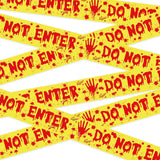 OHOME Halloween Party Host Gift - 82 Foot Reusable Caution Tape Streamer for Friend Who Loves Spooky Decorating