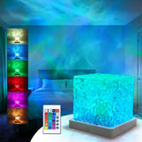 AuroraLume Water Ripple Lamp – Cool-to-Touch Night Light for Children, 16 Soft Colors with Auto Memory