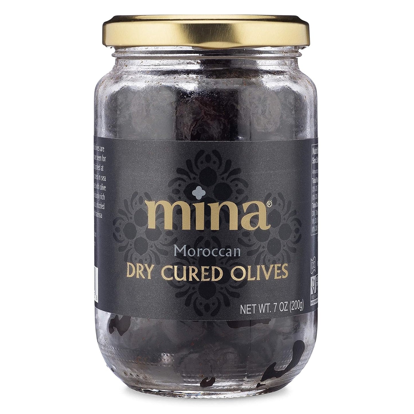traditional moroccan beldi dry-cured black olive variety
