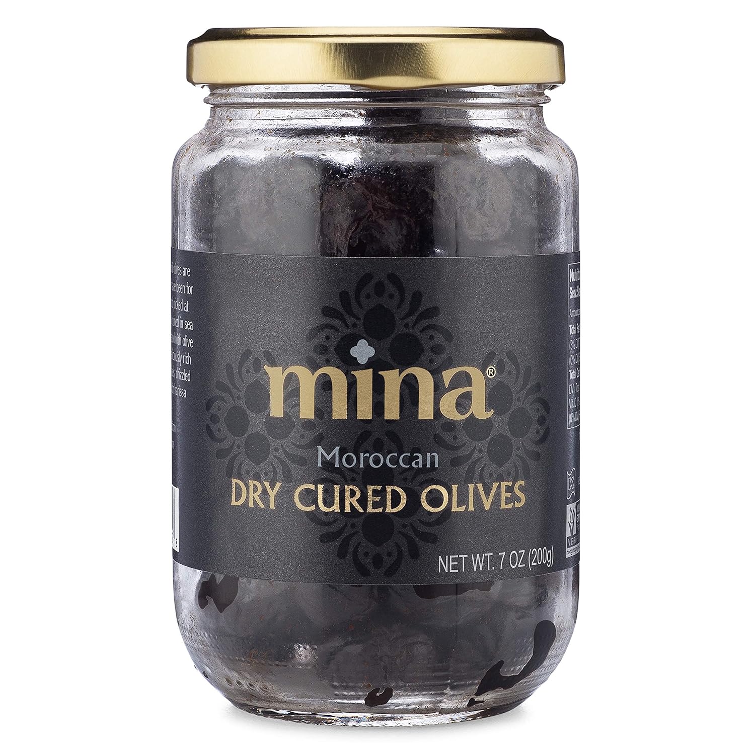traditional moroccan beldi dry-cured black olive variety