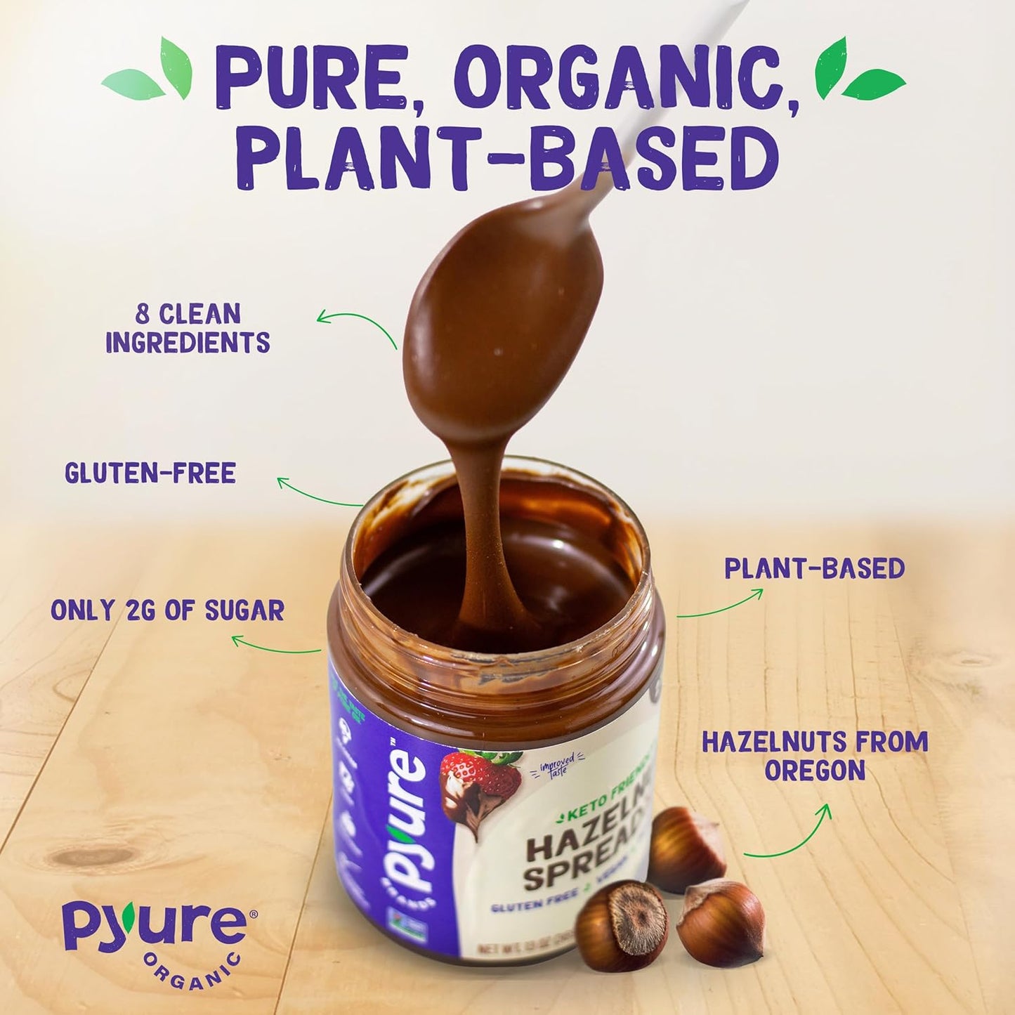 vegan, dairy-free, gluten-free, peanut-free, and non-gmo project verified