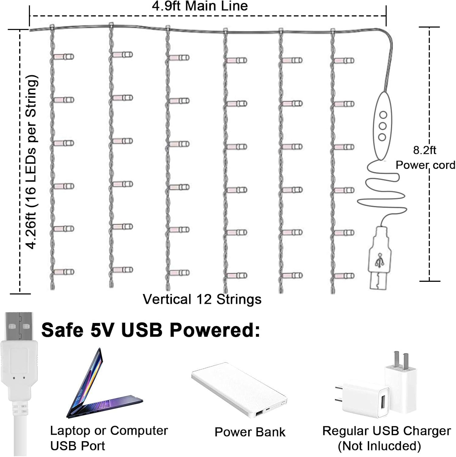 waterproof led construction suitable for indoor window placements