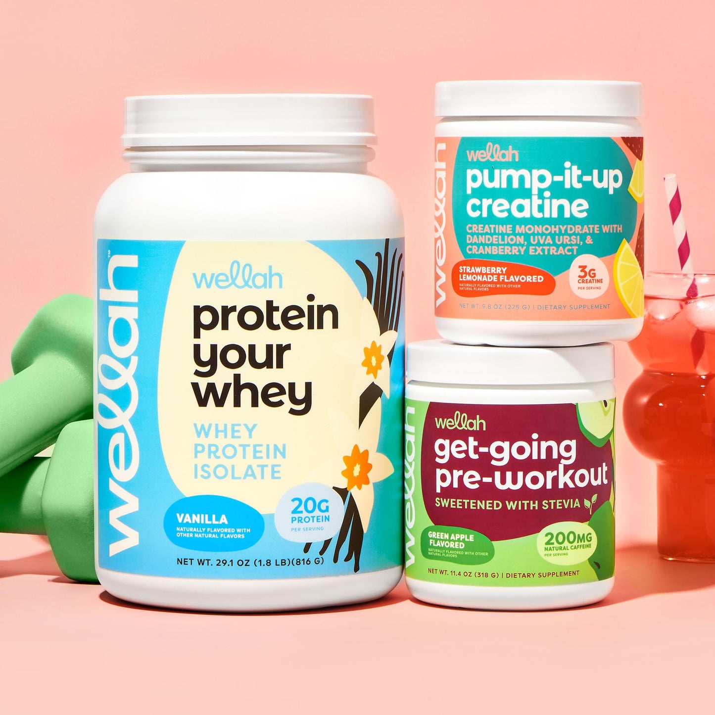 Wellah Pump-It-Up Creatine — On-the-Go Creatine Stick for Hiking Breaks and Park-Bench Recovery