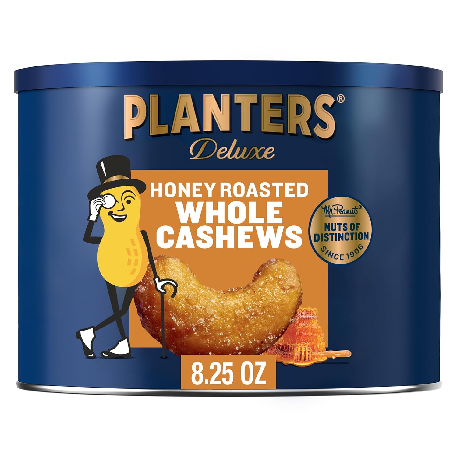 whole cashew pieces roasted in peanut oil and finished with sea salt