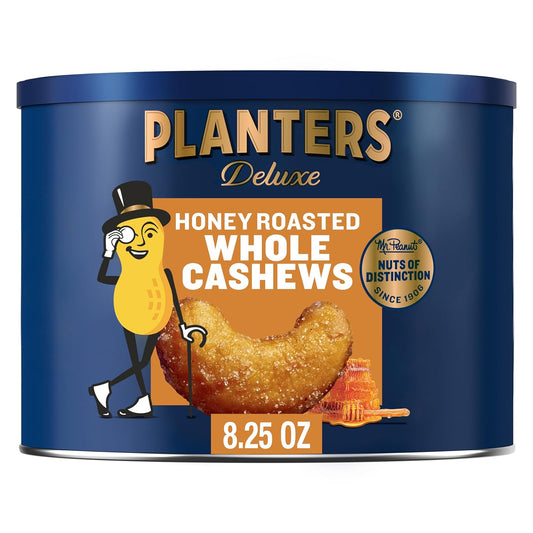 whole cashew pieces roasted in peanut oil and finished with sea salt