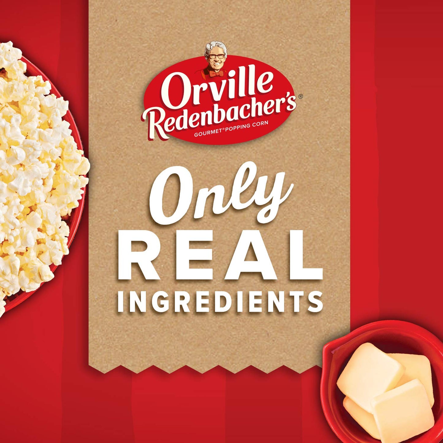 whole grain popping corn as the primary ingredient